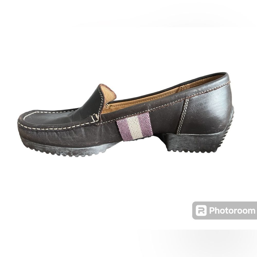 Bally Of Switzerland Delos Chocolate Brown Driving Loafers Size 37.5 - Picture 5 of 12